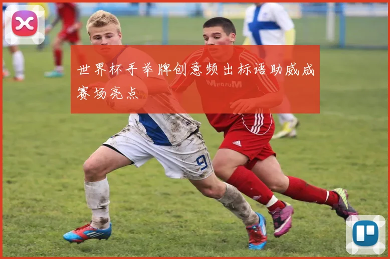 世界杯手举牌创意频出标语助威成赛场亮点